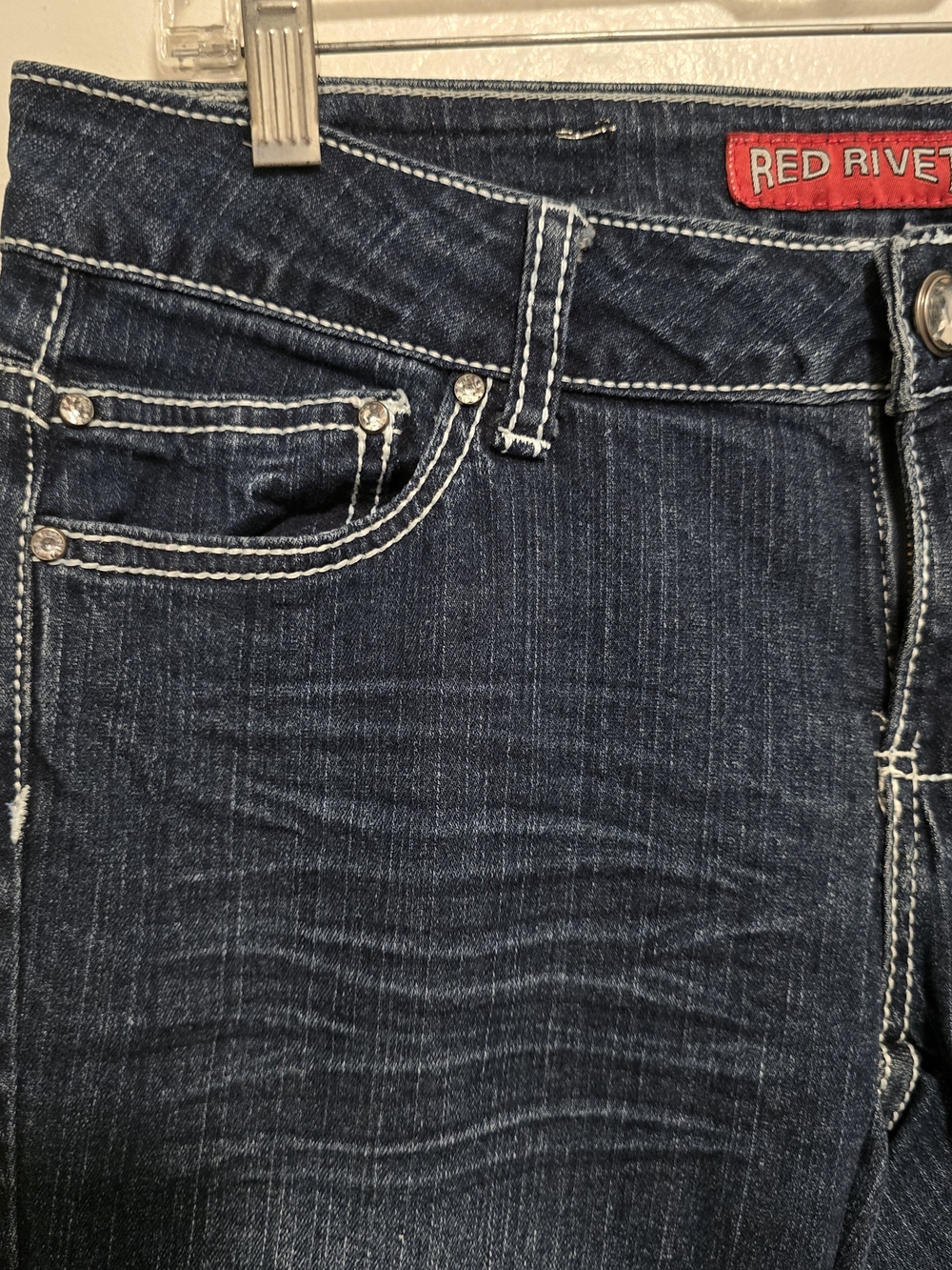 Red Rivet - Low Rise Skinny Jeans - Picture 5 of 11